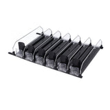 Automatic Drink Pusher Glide Width Adjustable Simple Operation Labor Space Saving Black Self Pushing Can Organizer for Fridge 31cm / 12.2in