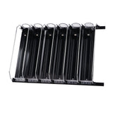 Automatic Drink Pusher Glide Width Adjustable Simple Operation Labor Space Saving Black Self Pushing Can Organizer for Fridge 31cm / 12.2in