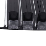 Automatic Drink Pusher Glide Width Adjustable Simple Operation Labor Space Saving Black Self Pushing Can Organizer for Fridge 31cm / 12.2in