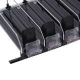 Automatic Drink Pusher Glide Width Adjustable Simple Operation Labor Space Saving Black Self Pushing Can Organizer for Fridge 31cm / 12.2in