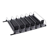Automatic Drink Pusher Glide Width Adjustable Simple Operation Labor Space Saving Black Self Pushing Can Organizer for Fridge 38cm / 15in - Front View