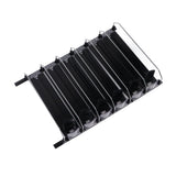 Automatic Drink Pusher Glide Width Adjustable Simple Operation Labor Space Saving Black Self Pushing Can Organizer for Fridge 38cm / 15in