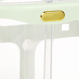 Chopsticks Drain Bucket Wall Mounted Double Compartment Hole Free Chopsticks Tube Basket for Forks Spoon Light Green