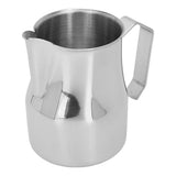 Milk Frothing Pitcher Coffee Steaming Pitcher 304 Stainless Steel Coffee Milk Cup Milk Frother Cup Olecranon Type Outlet Silver 350ML