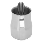 Milk Frothing Pitcher Coffee Steaming Pitcher 304 Stainless Steel Coffee Milk Cup Milk Frother Cup Olecranon Type Outlet Silver 350ML