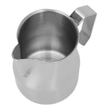 Milk Frothing Pitcher Coffee Steaming Pitcher 304 Stainless Steel Coffee Milk Cup Milk Frother Cup Olecranon Type Outlet Silver 350ML - Extra Image