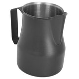 Milk Frothing Pitcher Coffee Steaming Pitcher 304 Stainless Steel Coffee Milk Cup Milk Frother Cup Olecranon Type Outlet Black 450ML - Extra Image