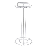 Cooking Utensils Holder Stainless Steel Multifunctional Kitchen Countertop Cooking Utensil Hanging Organizer Rack for Spoon Spatula Soup Ladle Type 2 - Front View