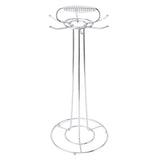 Cooking Utensils Holder Stainless Steel Multifunctional Kitchen Countertop Cooking Utensil Hanging Organizer Rack for Spoon Spatula Soup Ladle Type 2 - Side View