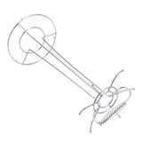Cooking Utensils Holder Stainless Steel Multifunctional Kitchen Countertop Cooking Utensil Hanging Organizer Rack for Spoon Spatula Soup Ladle Type 2 - Rear View