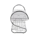 Dish Rack 2 Tier Bowl Dish Drainer Neat Organization Rust Prevention Kitchen Drying Rack Water Cup Style - Extra Image