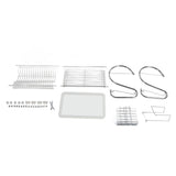 Dish Rack 2 Tier Bowl Dish Drainer Neat Organization Rust Prevention Kitchen Drying Rack Cutting Board Style