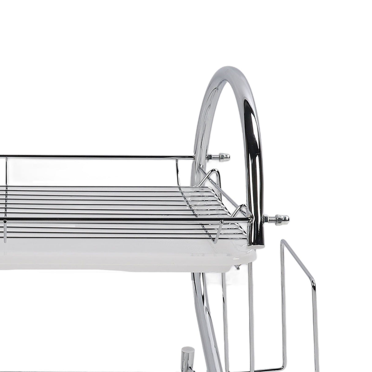 Dish Rack 2 Tier Bowl Dish Drainer Neat Organization Rust Prevention Kitchen Drying Rack Cutting Board Style