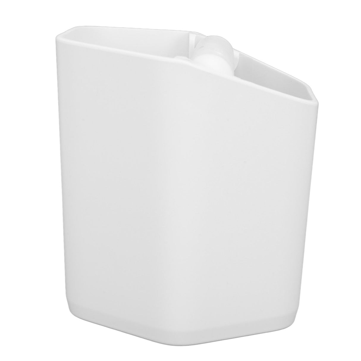 Coffee Knock Box Large Capacity Coffee Grounds Knock Box with Knock Bar and Nonslip Base White