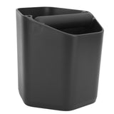 Coffee Knock Box Large Capacity Coffee Grounds Knock Box with Knock Bar and Nonslip Base Black - Side View