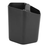 Coffee Knock Box Large Capacity Coffee Grounds Knock Box with Knock Bar and Nonslip Base Black