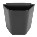 Coffee Knock Box Large Capacity Coffee Grounds Knock Box with Knock Bar and Nonslip Base Black