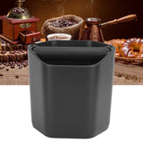 Coffee Knock Box Large Capacity Coffee Grounds Knock Box with Knock Bar and Nonslip Base Black - Extra Image