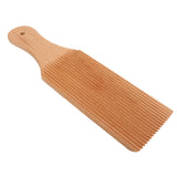 Gnocchi Board Beech Smooth Surface Lightweight Practical Gnocchi Roller for Perfect Shape - Close-Up Angle