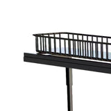 Under Sink Cabinet Shelf Multifunctional Slide Out Double Layer Spice Drawer Storage Sink Shelf for Bathroom Kitchen Black - Low Angle