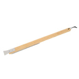 Pizza Oven Brush with Hanging Hole Bamboo Handle Wire BBQ Grill Cleaning Brush with Scraper