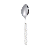 Flatware Cutlery Set Spoons Forks Knifes Utensils Tableware Sets with Ceramic Pearl Handles for Home Restaurant Hotel - Extra Image
