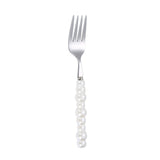 Flatware Cutlery Set Spoons Forks Knifes Utensils Tableware Sets with Ceramic Pearl Handles for Home Restaurant Hotel