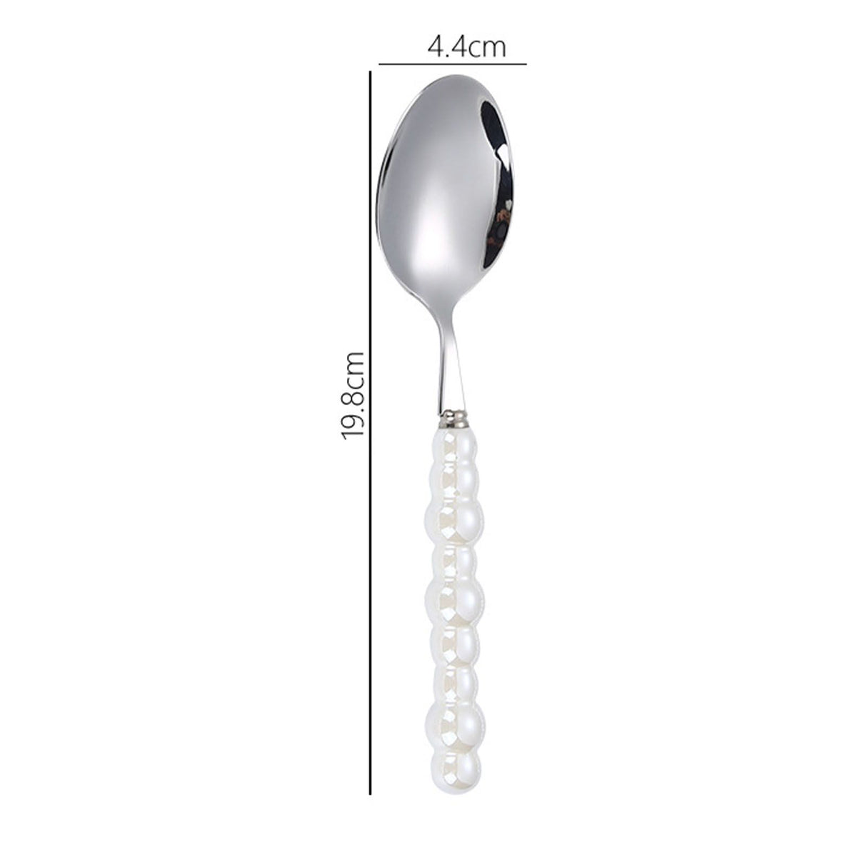 Flatware Cutlery Set Spoons Forks Knifes Utensils Tableware Sets with Ceramic Pearl Handles for Home Restaurant Hotel
