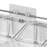 Wall Mounted Storage Container 3 Layer Wall Hanging Kitchen Storage Box for Garlic Ginger Onion Horizontal Hanging - Close-Up Angle