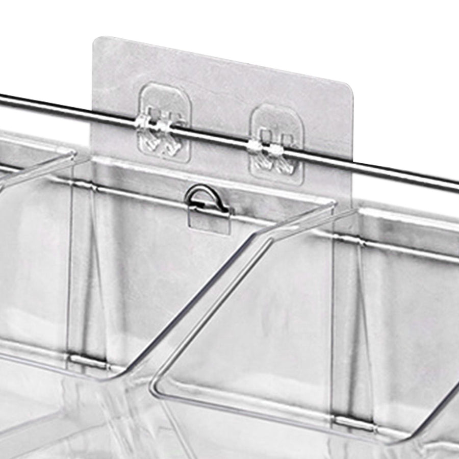 Wall Mounted Storage Container 3 Layer Wall Hanging Kitchen Storage Box for Garlic Ginger Onion Horizontal Hanging