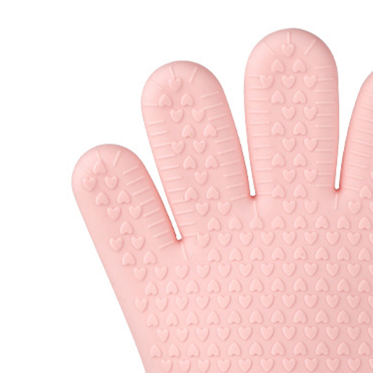 Thickened Silicone Anti Scalding Oven Glove Heat Resistant Silicone Cooking Glove for Microwave Oven Toaster pink Orange