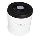 Tea Coffee Canister Stainless Steel Airtight Coffee Container for Grounds Coffee Beans Flour Cereal Sugar 1600ml Capacity - Low Angle