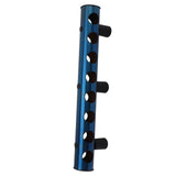 8 Holes Stainless Steel Wall Mounted Wine Rack Wall Bar Wine Bottle Rack Red Wine Storage Rack Blue - 45-Degree Angle