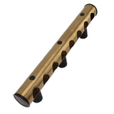 8 Holes Stainless Steel Wall Mounted Wine Rack Wall Bar Wine Bottle Rack Red Wine Storage Rack Gold - Side View