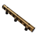 8 Holes Stainless Steel Wall Mounted Wine Rack Wall Bar Wine Bottle Rack Red Wine Storage Rack Gold - Rear View