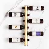 8 Holes Stainless Steel Wall Mounted Wine Rack Wall Bar Wine Bottle Rack Red Wine Storage Rack Gold - Extra Image