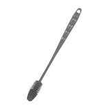 Silicone Bottle Brush Durable Long Handle Baby Bottle Cleaning Brush for Home Kitchen Office Long Grey