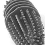 Silicone Bottle Brush Durable Long Handle Baby Bottle Cleaning Brush for Home Kitchen Office Long Grey