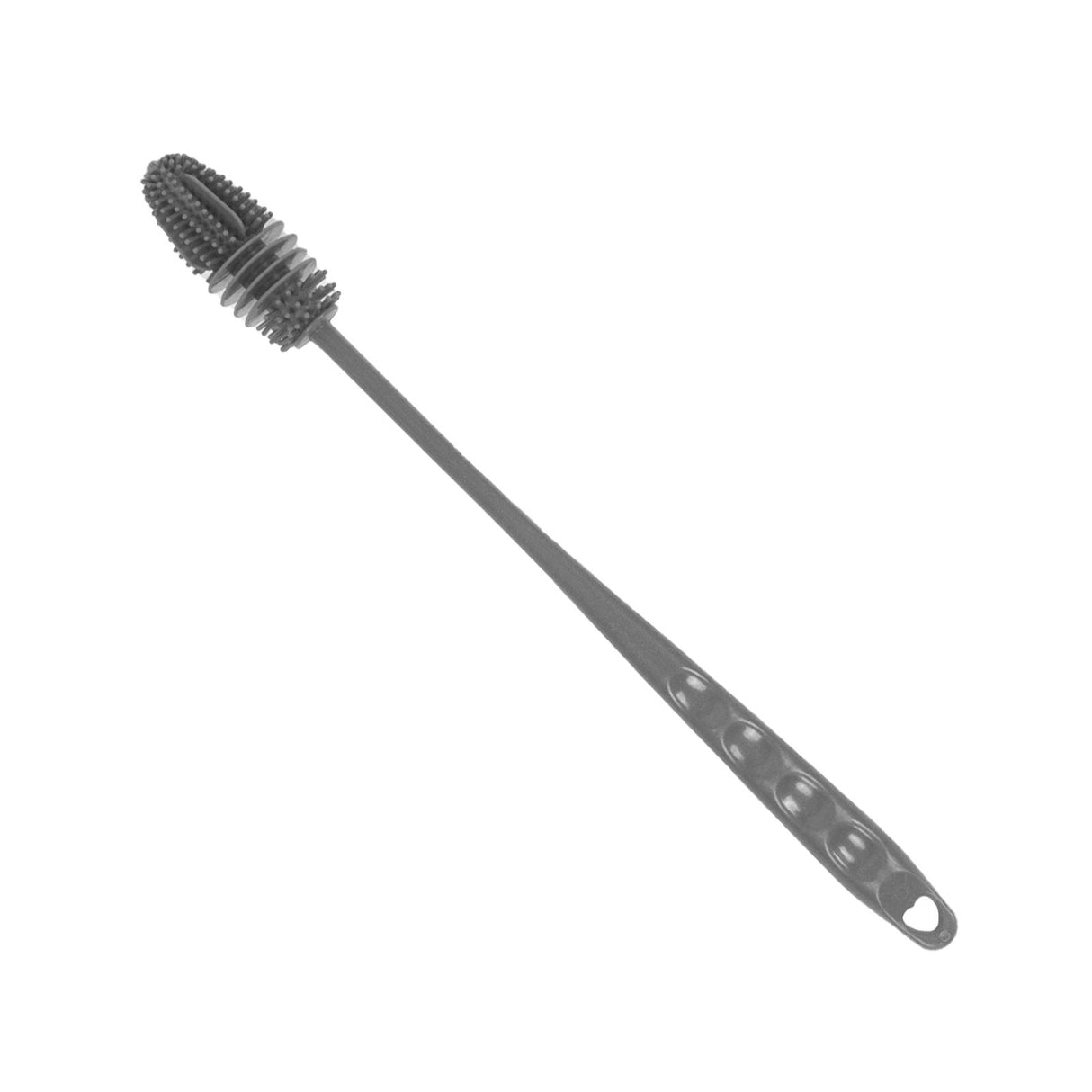 Silicone Bottle Brush Durable Long Handle Baby Bottle Cleaning Brush for Home Kitchen Office Long Grey