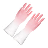 Kitchen Gloves Reusable Tight Fit Multifunctional Dishwashing Cleaning Waterproof Durable Household Gloves Pink
