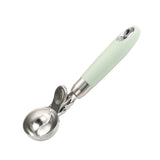 Ice Cream Scoop Smoothing Stainless Steel Hanging Hole Multifunction Cupcake Scoop for Home Kitchen Cafe Bar Trigger Release Scoop