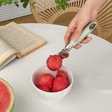 Ice Cream Scoop Smoothing Stainless Steel Hanging Hole Multifunction Cupcake Scoop for Home Kitchen Cafe Bar Trigger Release Scoop