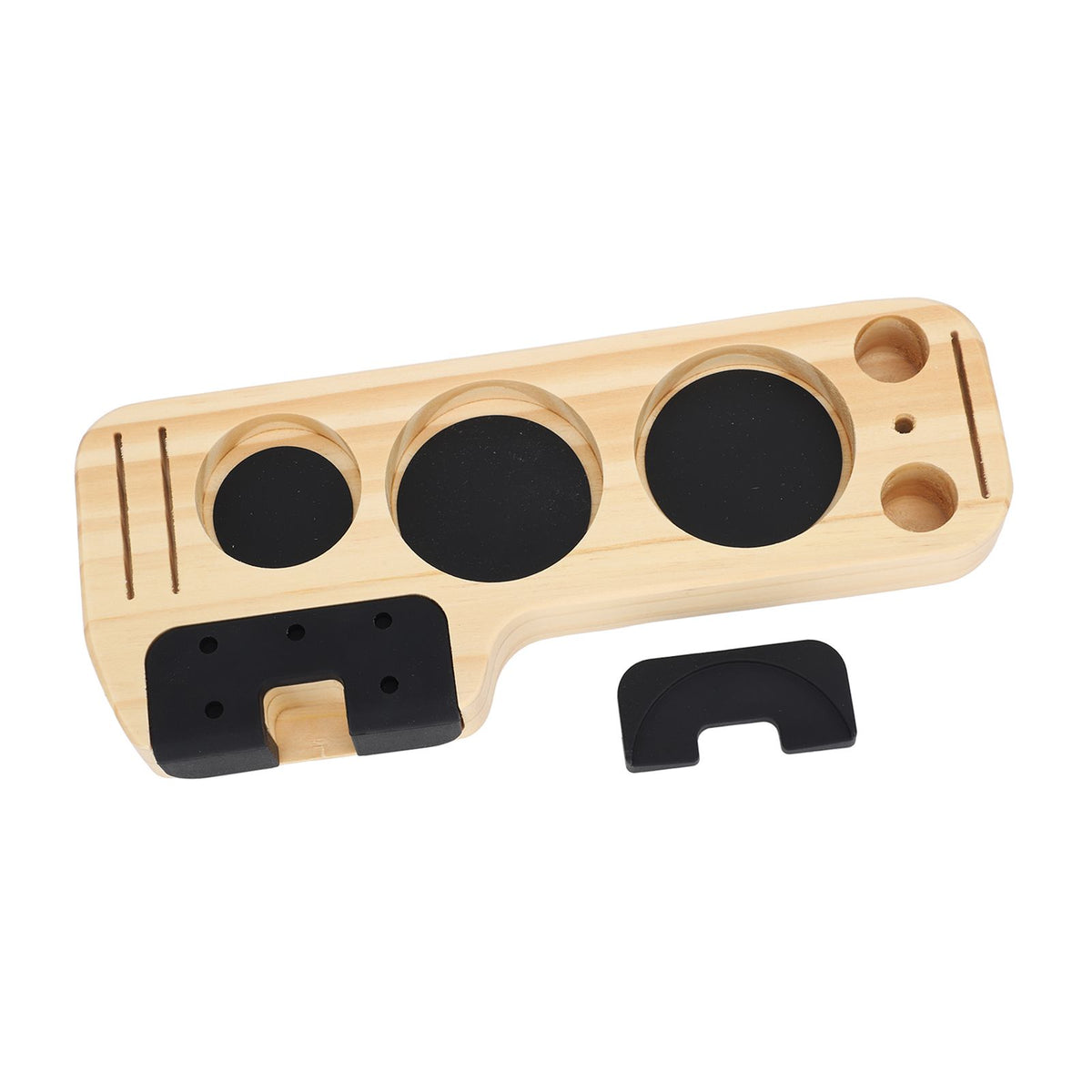 Coffee Tamper Holder Station Wood Coffee Filter Distributor Tamper Holder for Home Cafe Restaurant Hotel Office