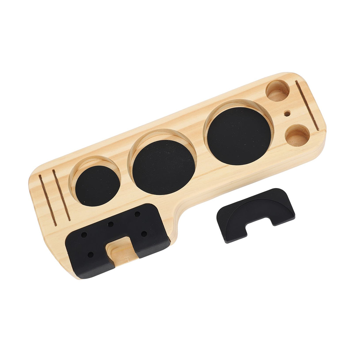 Coffee Tamper Holder Station Wood Coffee Filter Distributor Tamper Holder for Home Cafe Restaurant Hotel Office
