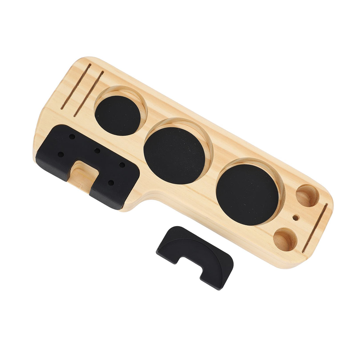 Coffee Tamper Holder Station Wood Coffee Filter Distributor Tamper Holder for Home Cafe Restaurant Hotel Office