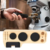 Coffee Tamper Holder Station Wood Coffee Filter Distributor Tamper Holder for Home Cafe Restaurant Hotel Office