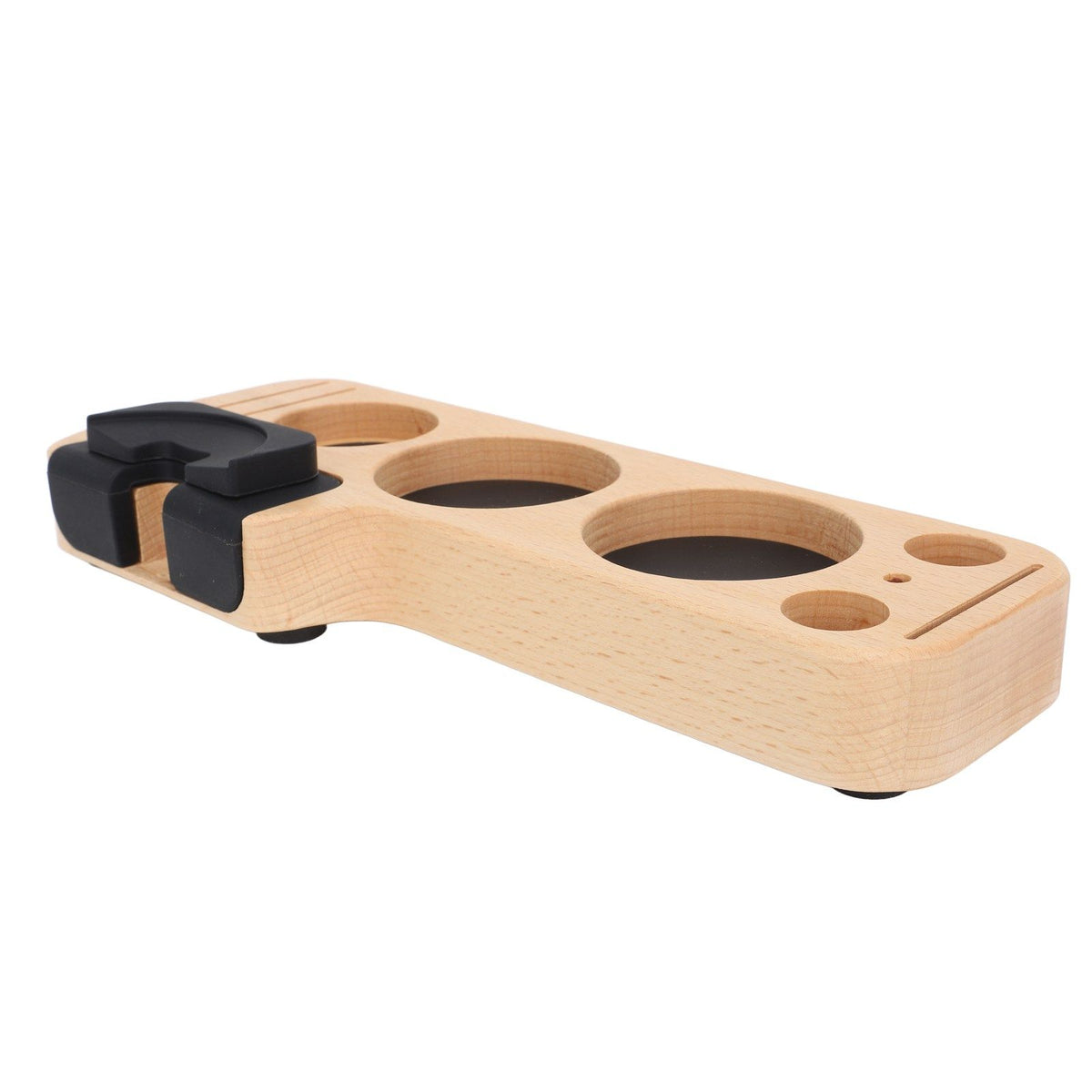Coffee Tamping Station Wood Tamper Station Compatible with 51mm 53mm 58mm Tamper Distributer Versatile Coffee Accessory