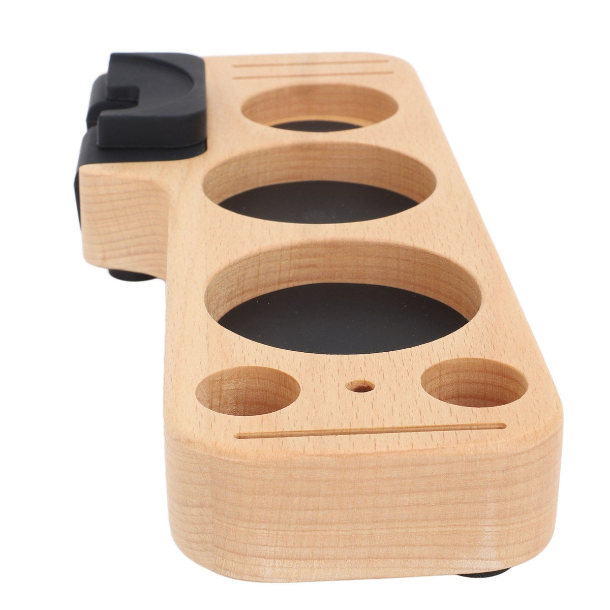 Coffee Tamping Station Wood Tamper Station Compatible with 51mm 53mm 58mm Tamper Distributer Versatile Coffee Accessory