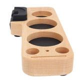 Coffee Tamping Station Wood Tamper Station Compatible with 51mm 53mm 58mm Tamper Distributer Versatile Coffee Accessory