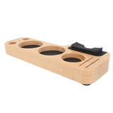 Coffee Tamping Station Wood Tamper Station Compatible with 51mm 53mm 58mm Tamper Distributer Versatile Coffee Accessory